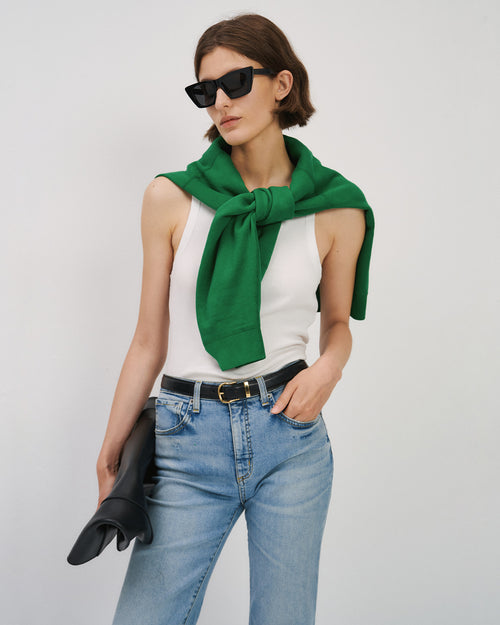 LUKA SWEATSHIRT IN MALACHITE GREEN