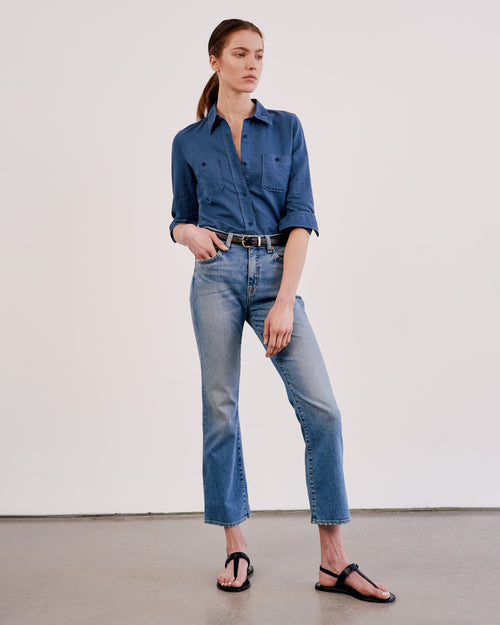 BOOT CUT JEAN IN FADED WASH