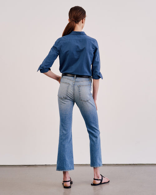 BOOT CUT JEAN IN FADED WASH