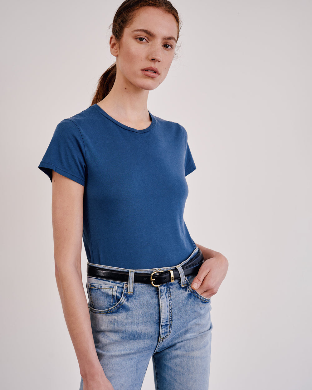 LANA TEE IN TEAL