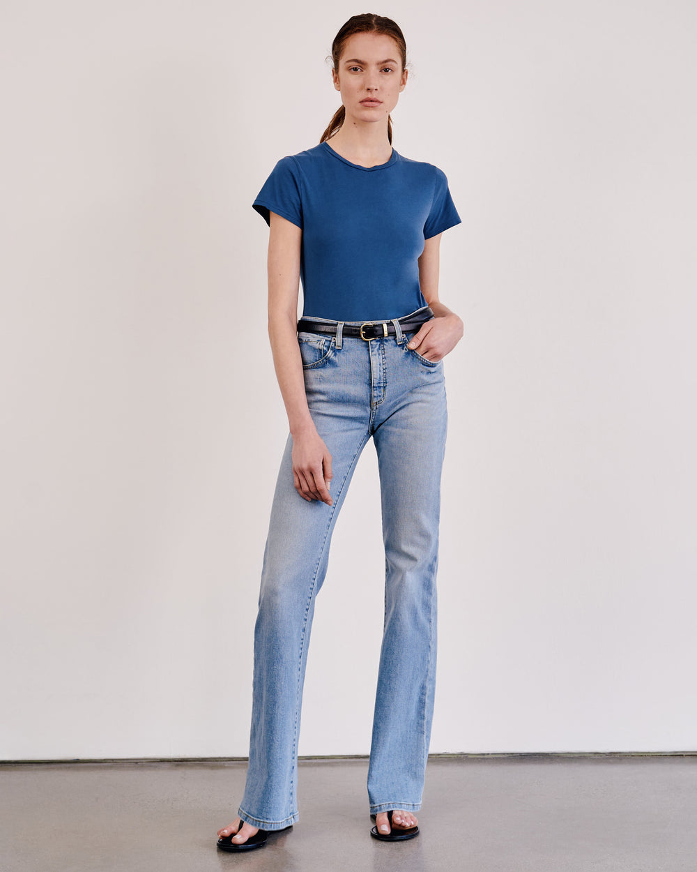 LANA TEE IN TEAL