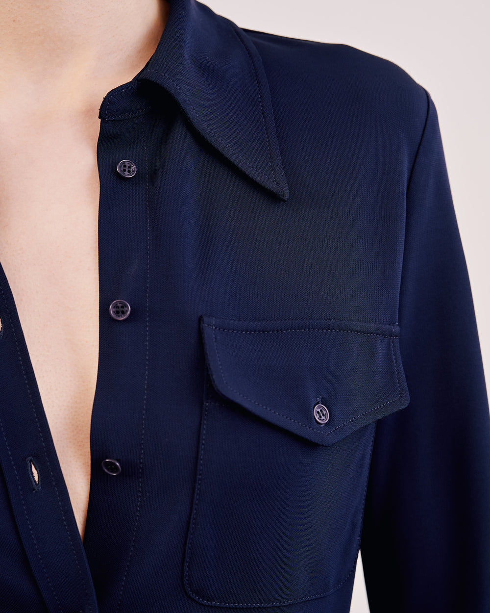 AVELINE SHIRT IN DARK NAVY