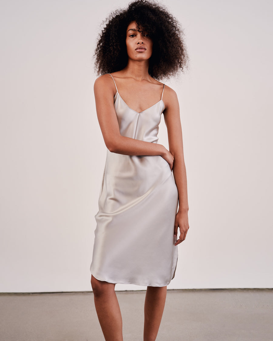 Nili lotan hot sale silk slip dress