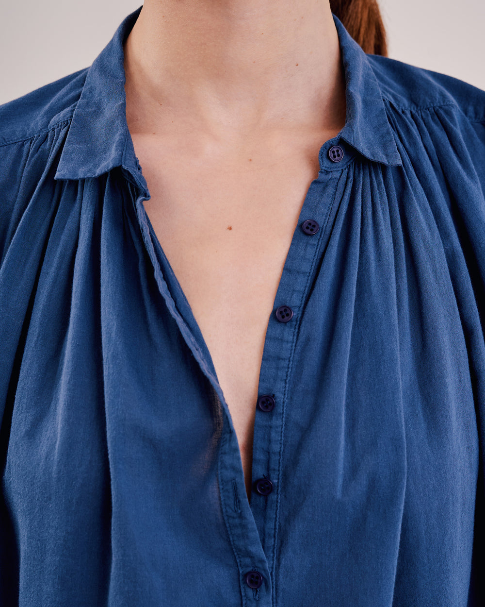 NORMANDY BLOUSE IN  TEAL