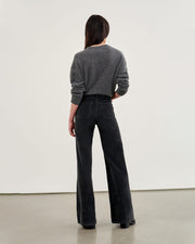 FLORENCE CORDUROY PANT IN JET BLACK
