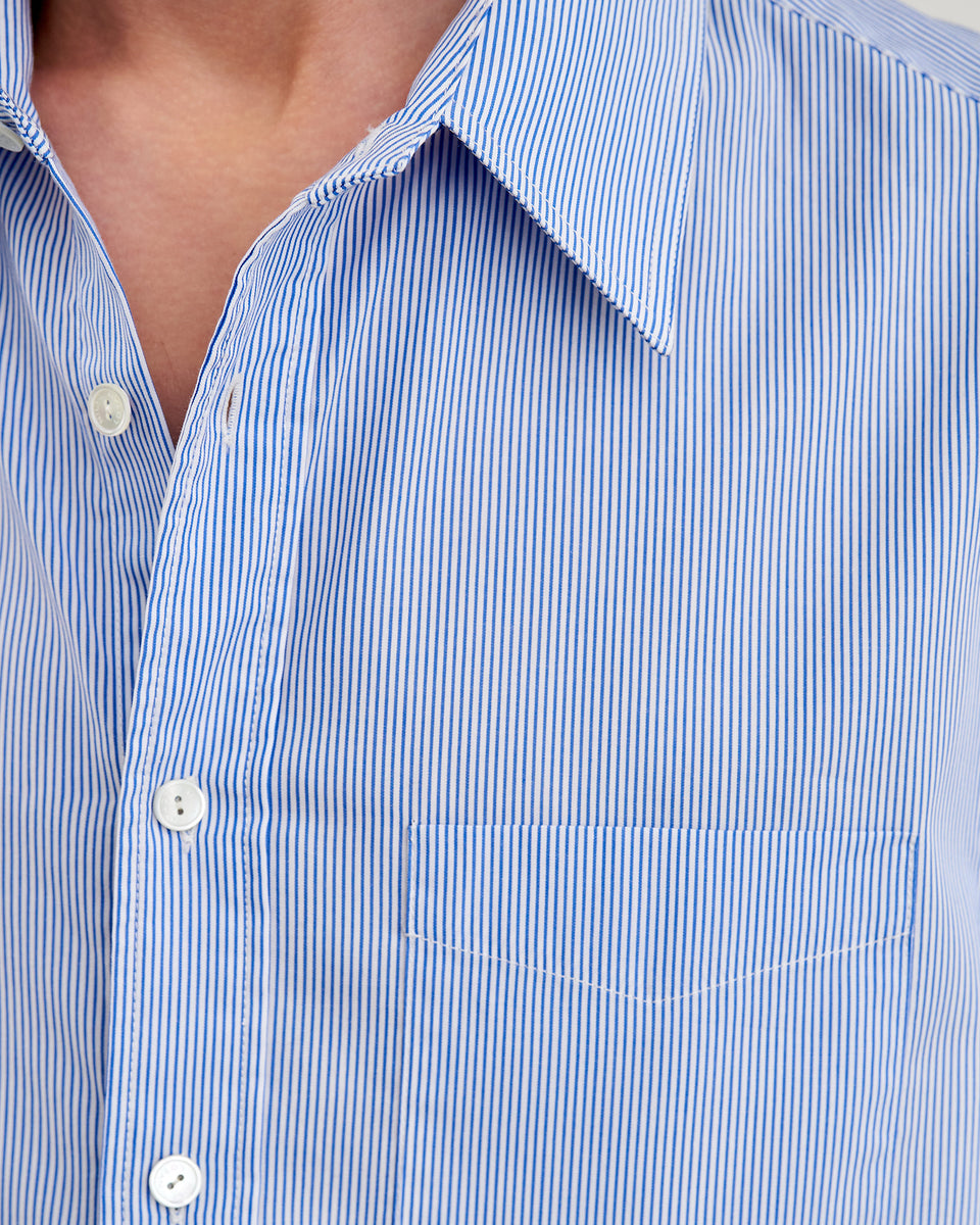 FINN SHIRT IN BLUE/WHITE STRIPE