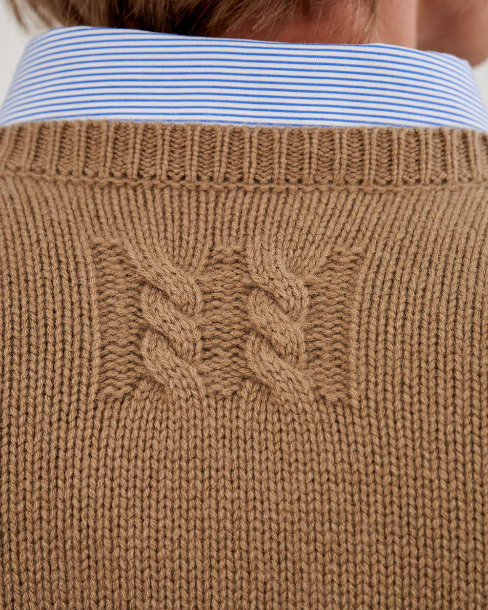 BOYNTON CASHMERE SWEATER IN TAN