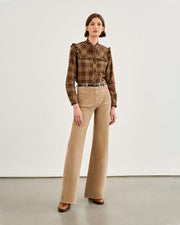 FLORENCE CORDUROY PANT IN KHAKI