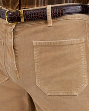 FLORENCE CORDUROY PANT IN KHAKI