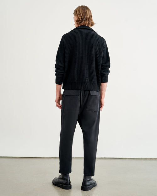 HESTON CASHMERE SWEATER IN BLACK