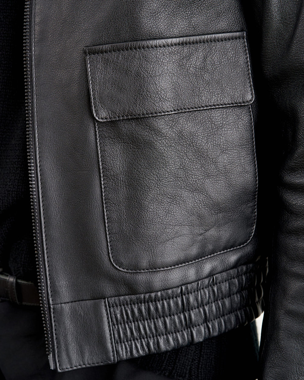 MAX LEATHER JACKET IN BLACK