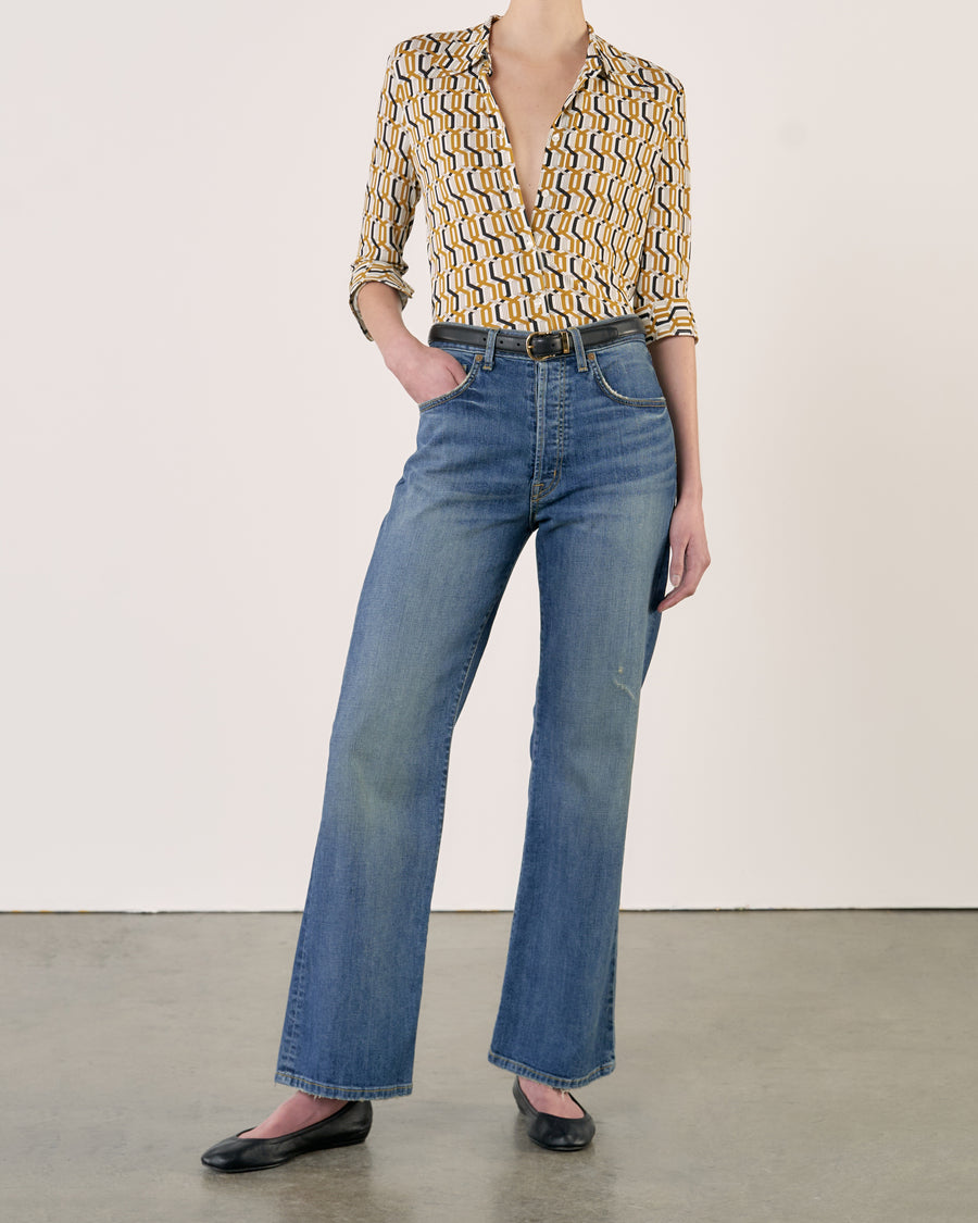 MUSTARD/BLACK/IVORY CHAIN