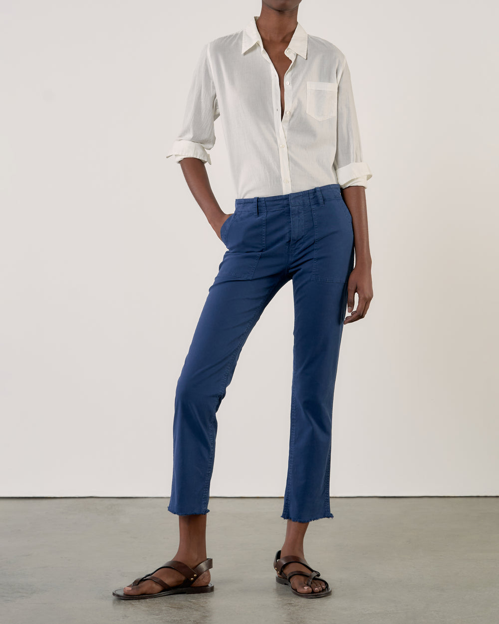 JENNA PANT IN MARINE BLUE