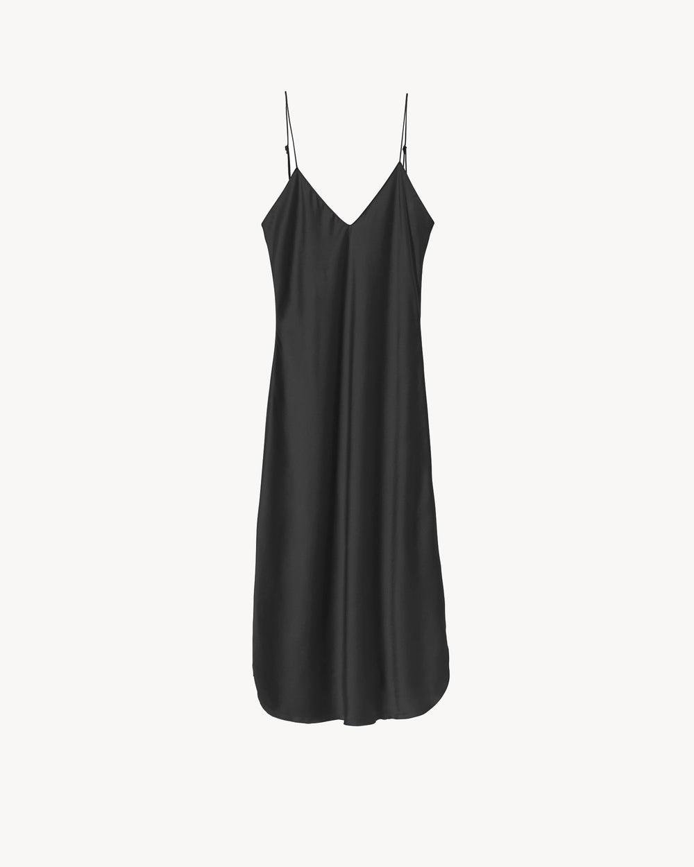 CAMI SILK DRESS IN BLACK