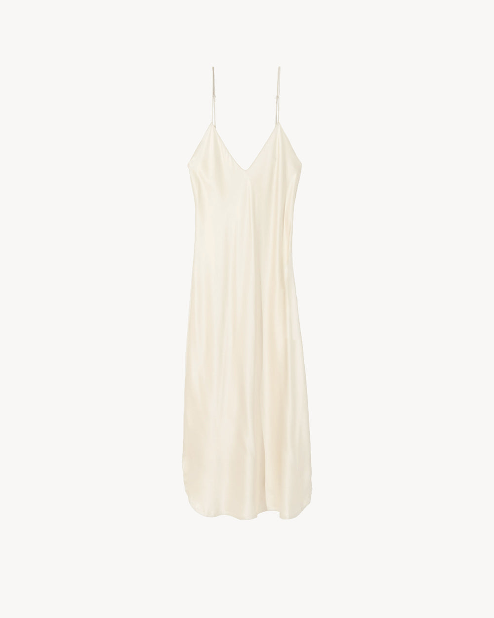 CAMI SILK DRESS IN IVORY