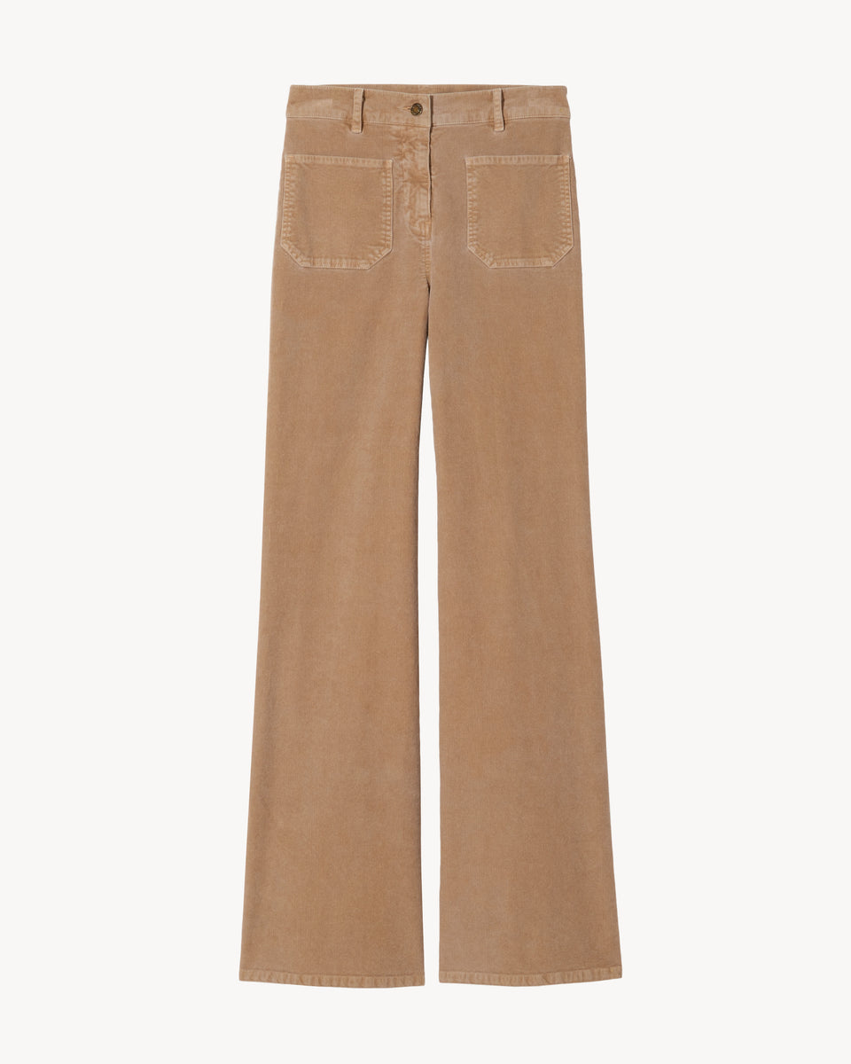 FLORENCE CORDUROY PANT IN KHAKI