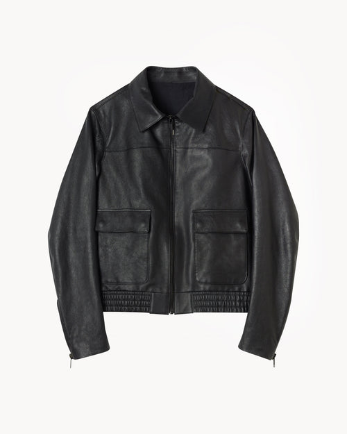 MAX LEATHER JACKET IN BLACK