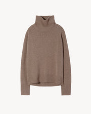 LANIE CASHMERE SWEATER IN TAUPE