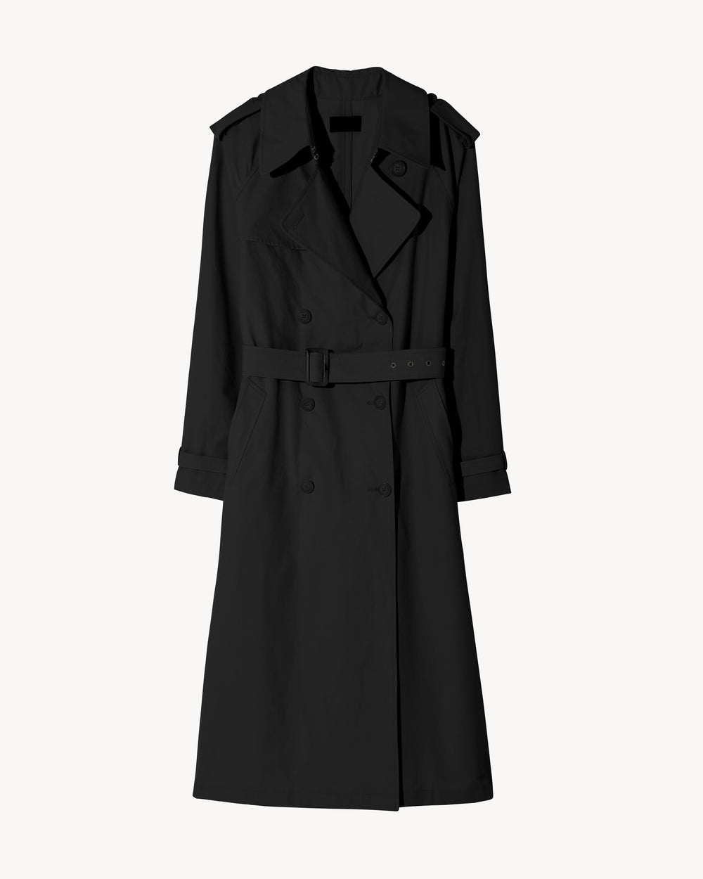 TANNER TRENCH COAT IN BLACK