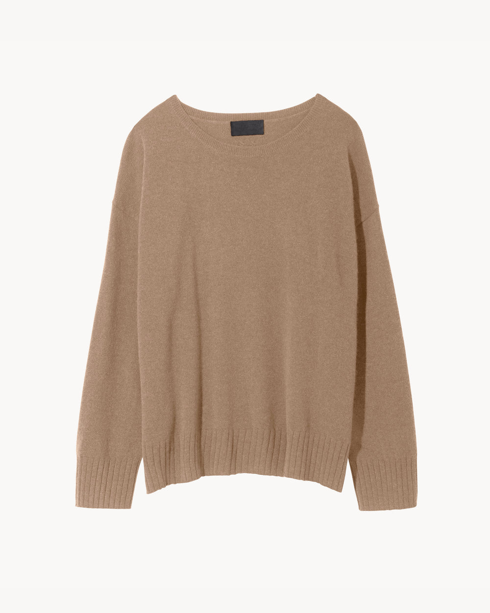 BOYFRIEND CASHMERE SWEATER IN ARABIAN SAND