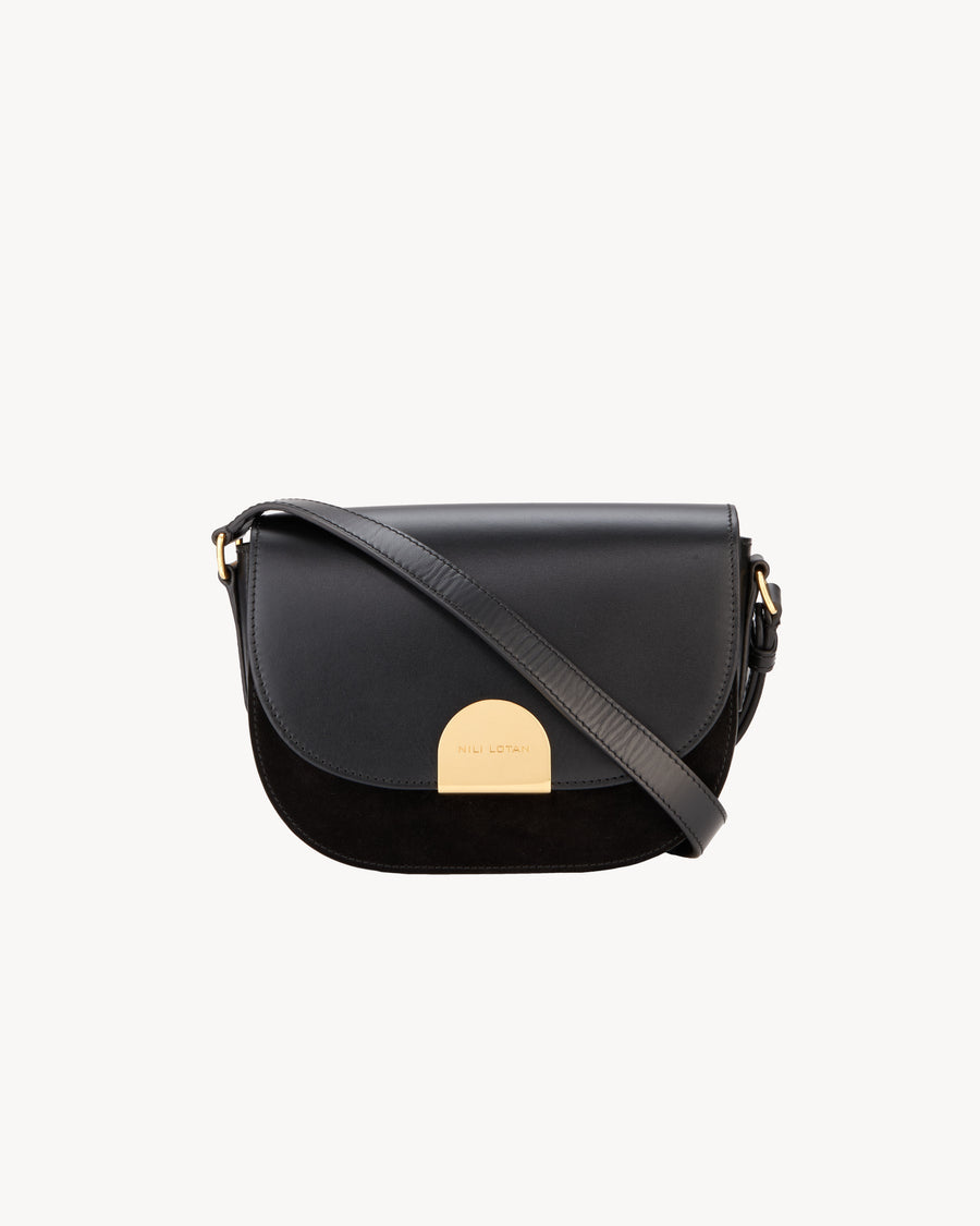 LE ELLIE CALF SUEDE SADDLE BAG