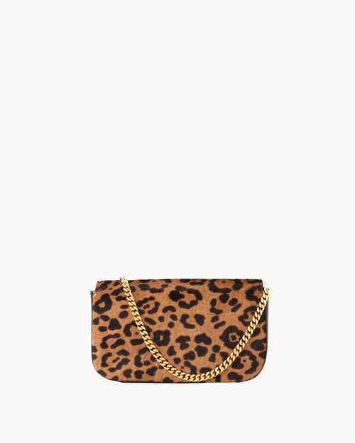 LE MIA CHAIN BAG IN LEOPARD PRINT