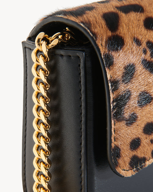 LE MIA CHAIN BAG IN LEOPARD PRINT