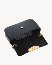 LE MIA CHAIN BAG IN BLACK AND GOLD