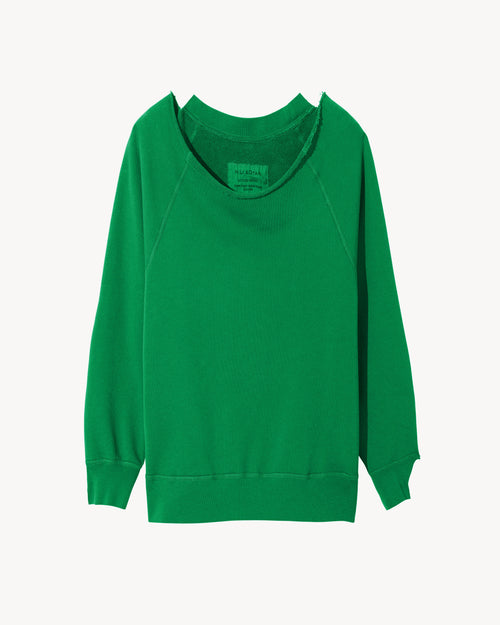 LUKA SWEATSHIRT IN MALACHITE GREEN