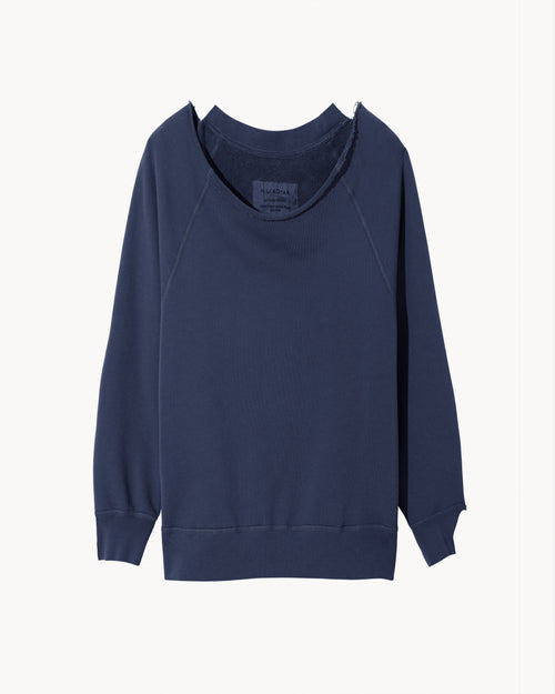 LUKA SWEATSHIRT IN MARINE BLUE