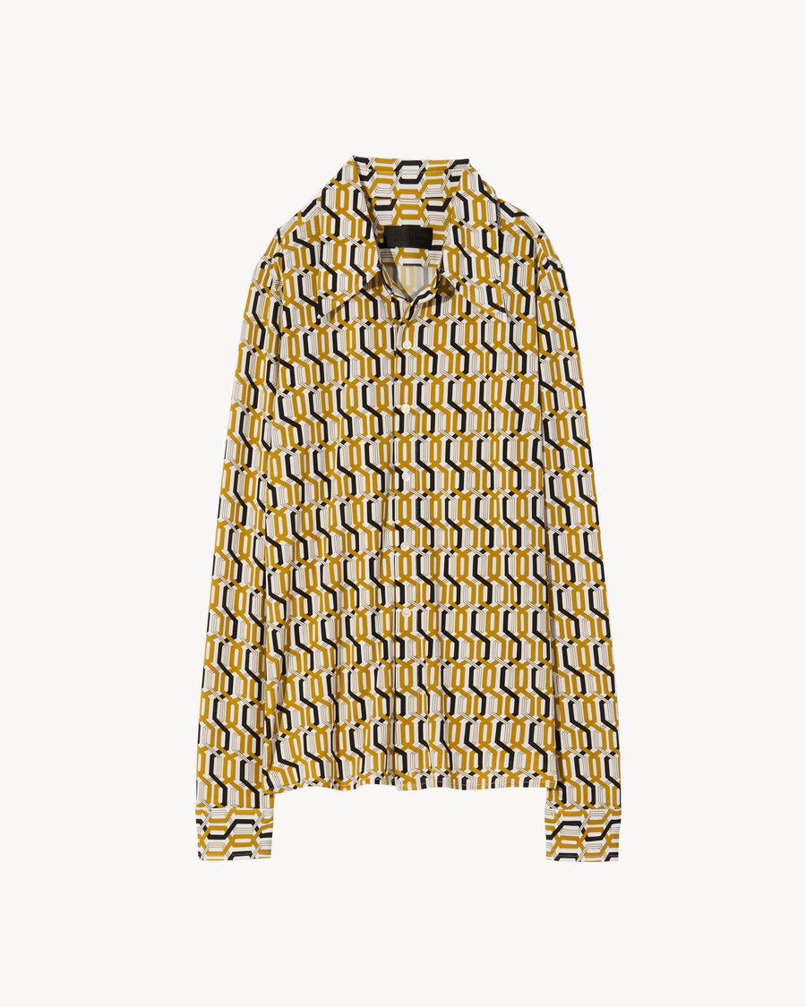 MUSTARD/BLACK/IVORY CHAIN