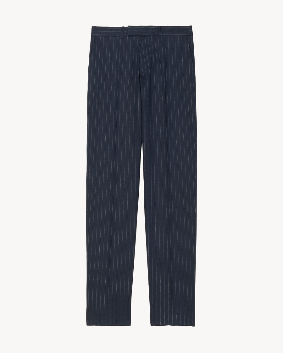DARK NAVY/IVORY PINSTRIPE