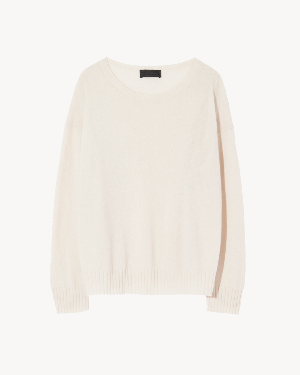 BOYFRIEND CASHMERE SWEATER IN IVORY