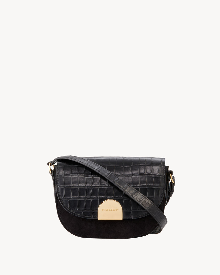 embossed leather crossbody bag