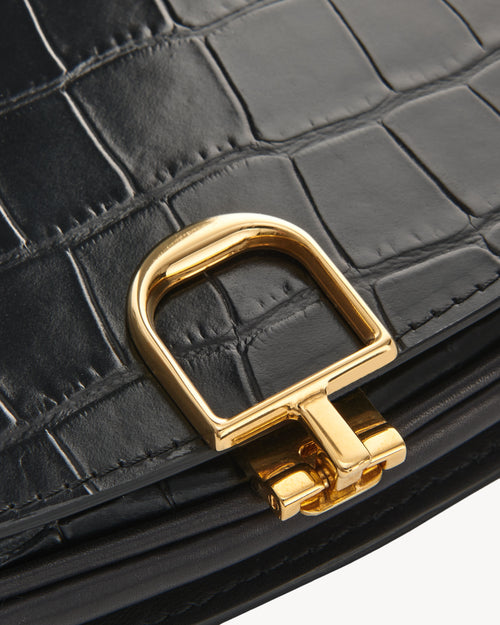LA LUNE CLUTCH IN BLACK AND GOLD 